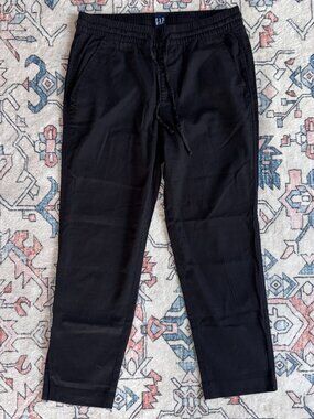 Gap Women's Black Easy Straight Pull-On Pants - Size Small 25"Inseam